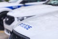 Laval, Canada: May 19, 2018: The car of the Canadian police. Ins Royalty Free Stock Photo